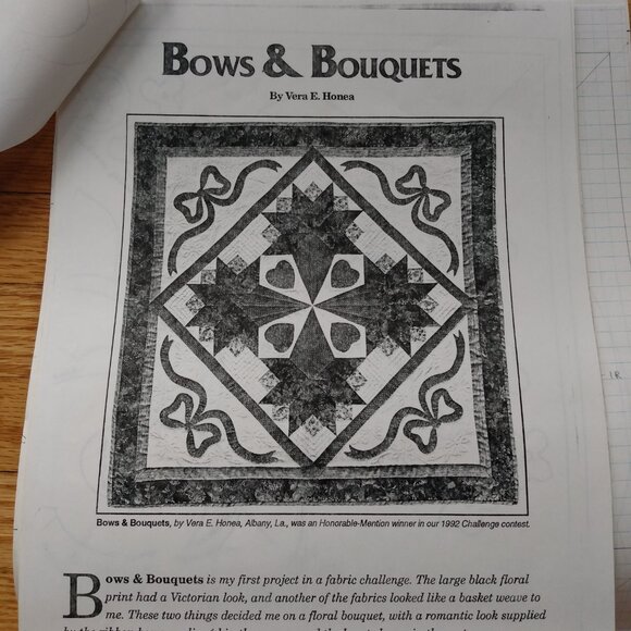 Vintage Quilt Sewing Pattern and Templates AS IS - Picture 7 of 11